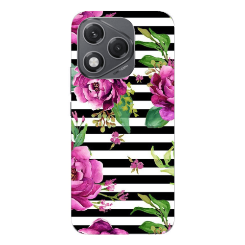 Honor 400 Lite Roses on the line Transparent Silicone TPU Θήκη